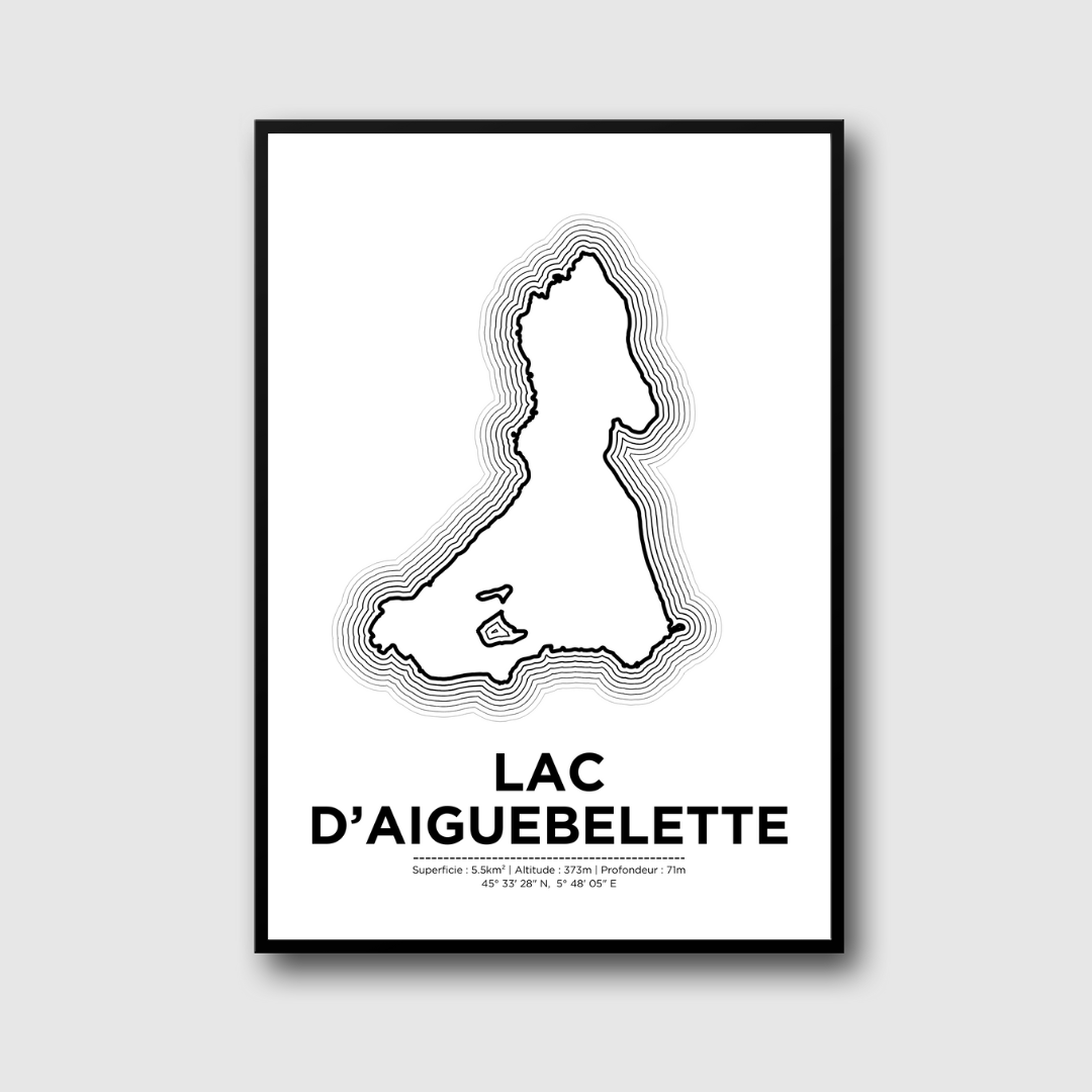 Affiche du lac d'Aiguebelette