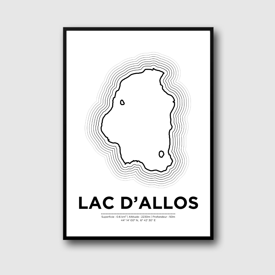 Affiche du lac d'Allos