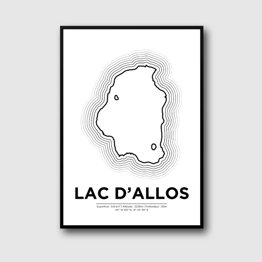 Affiche du lac d'Allos