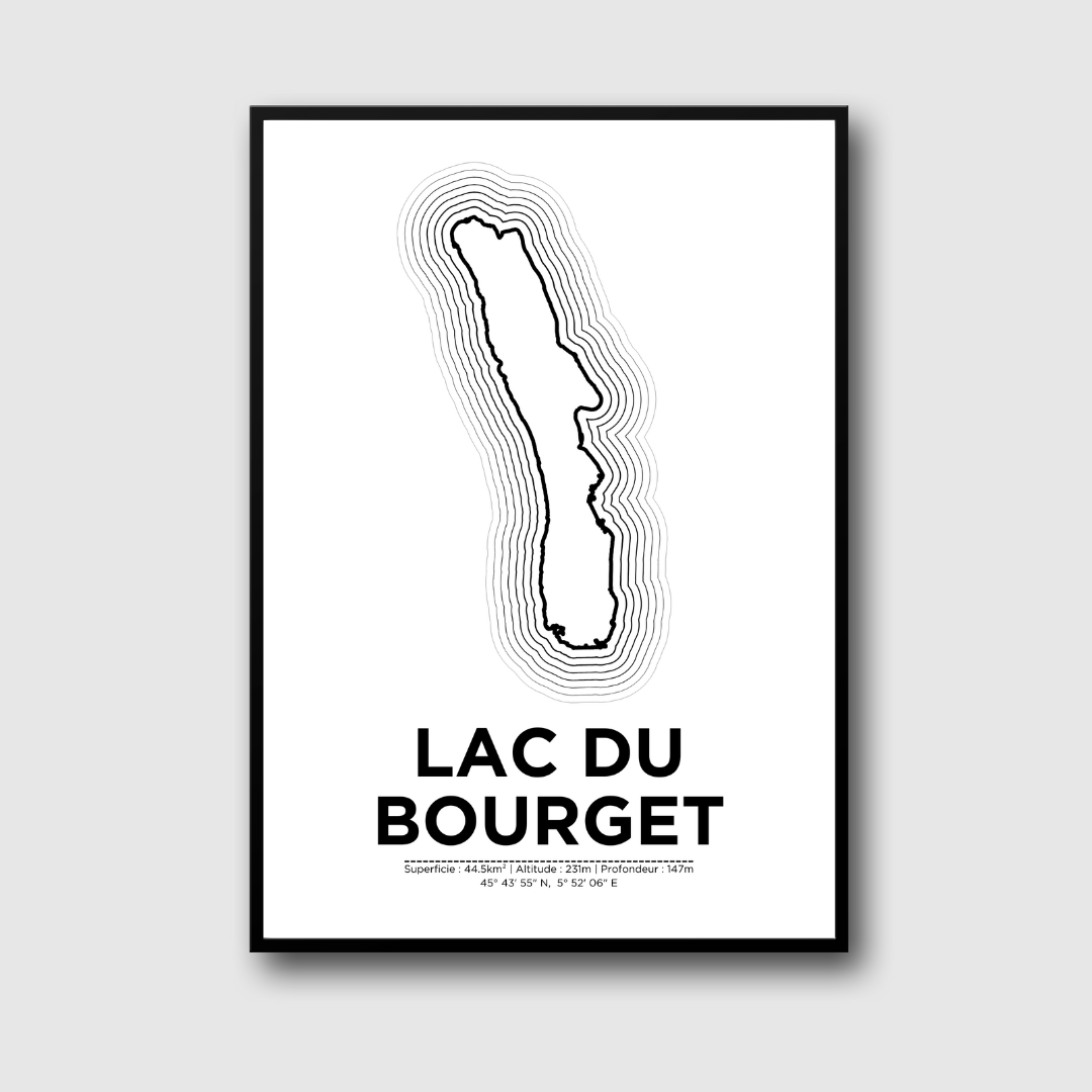 Affiche du lac du Bourget