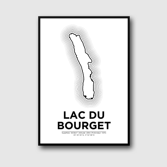 Affiche du lac du Bourget