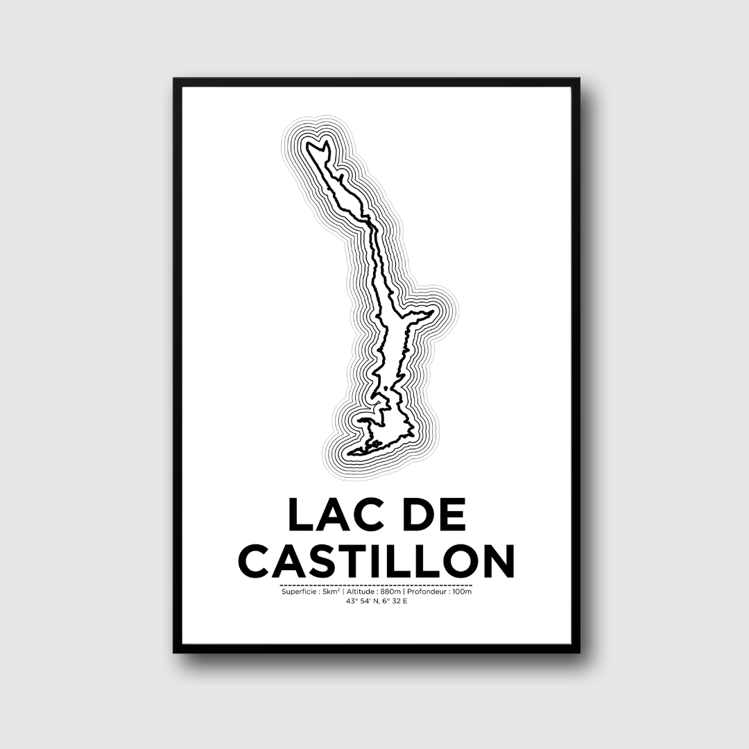 Affiche du lac de Castillon