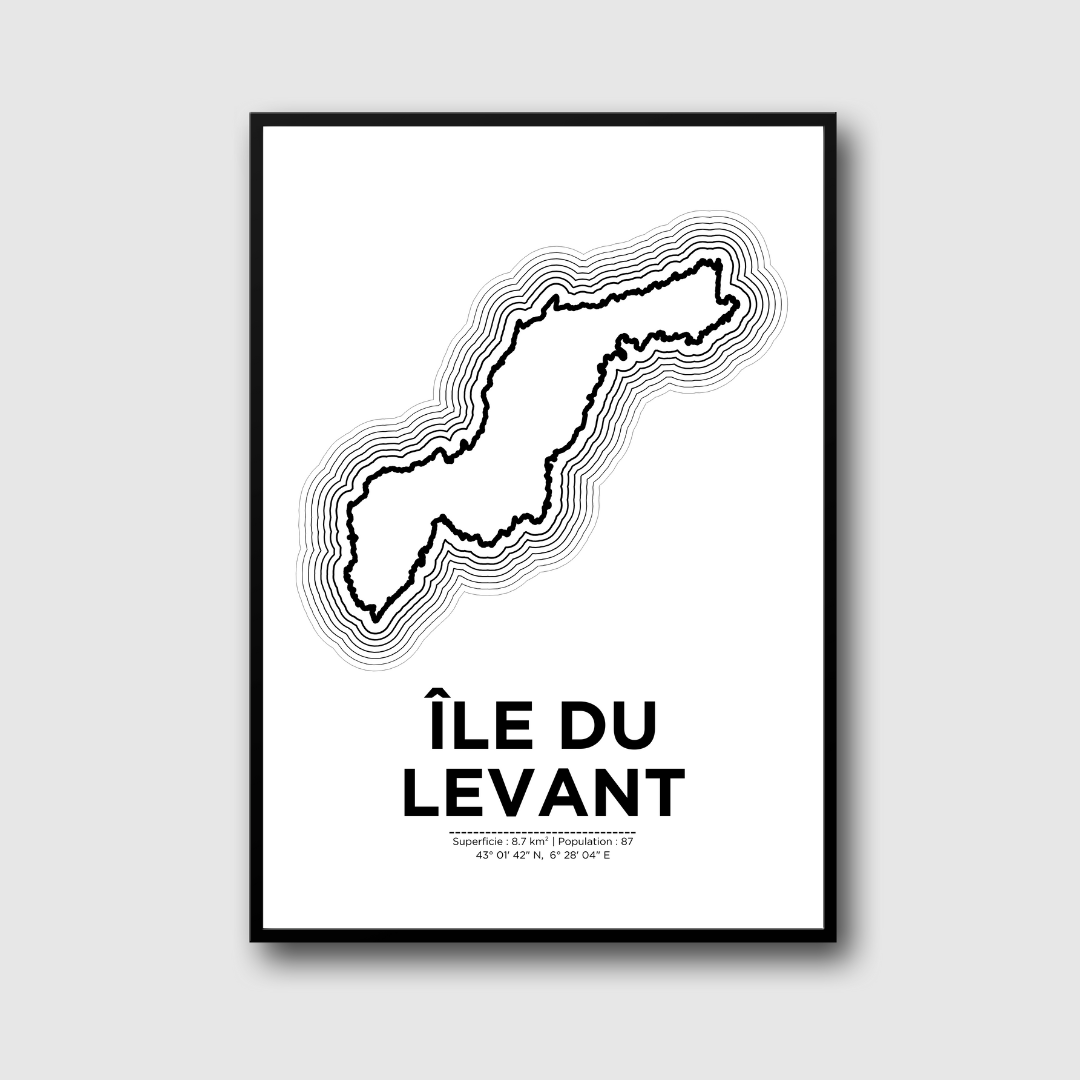 Affiche de l'île du Levant