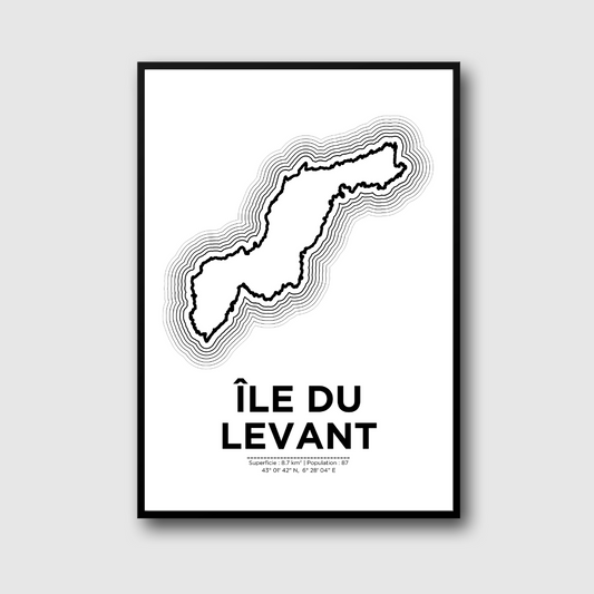 Affiche de l'île du Levant