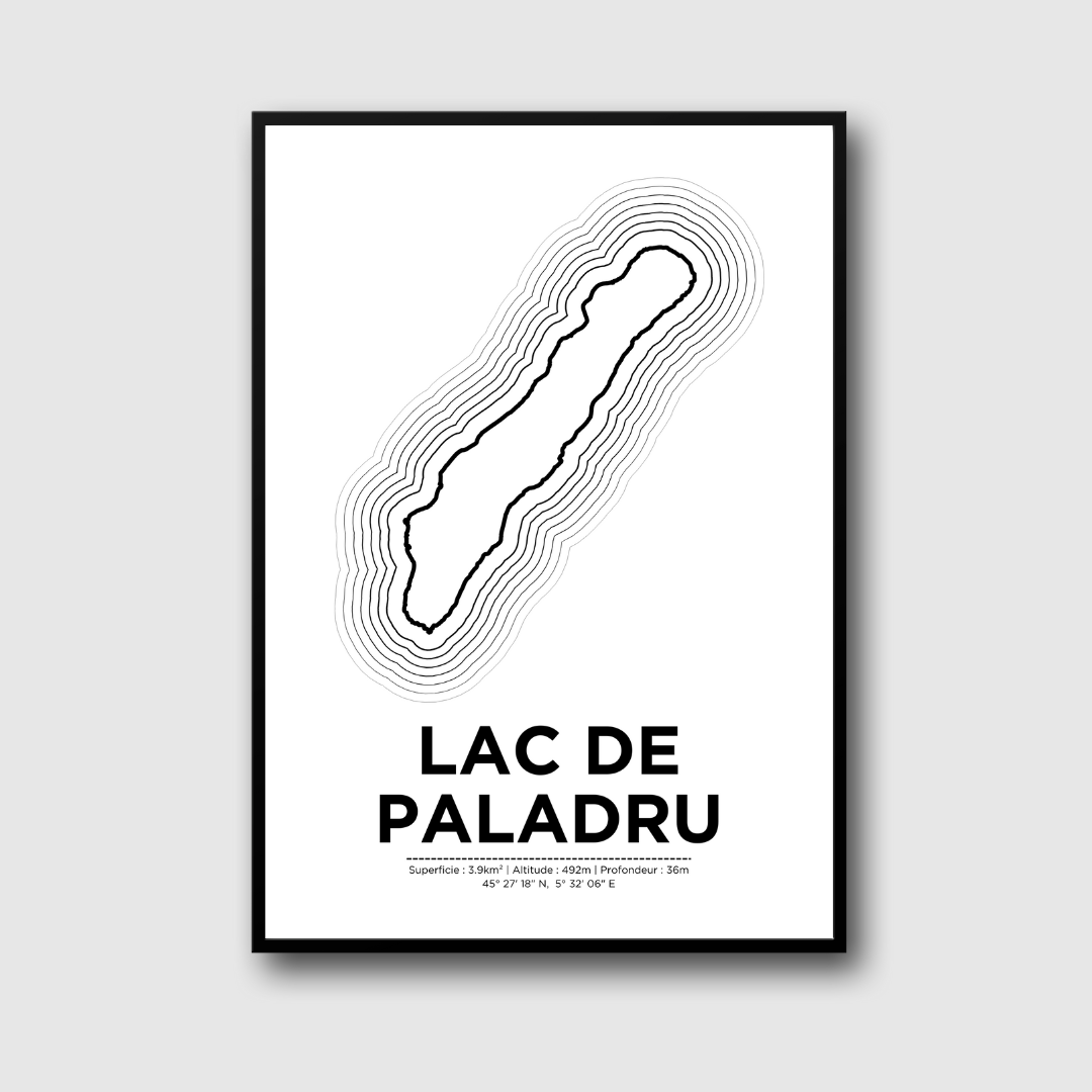 Affiche du lac de Paladru