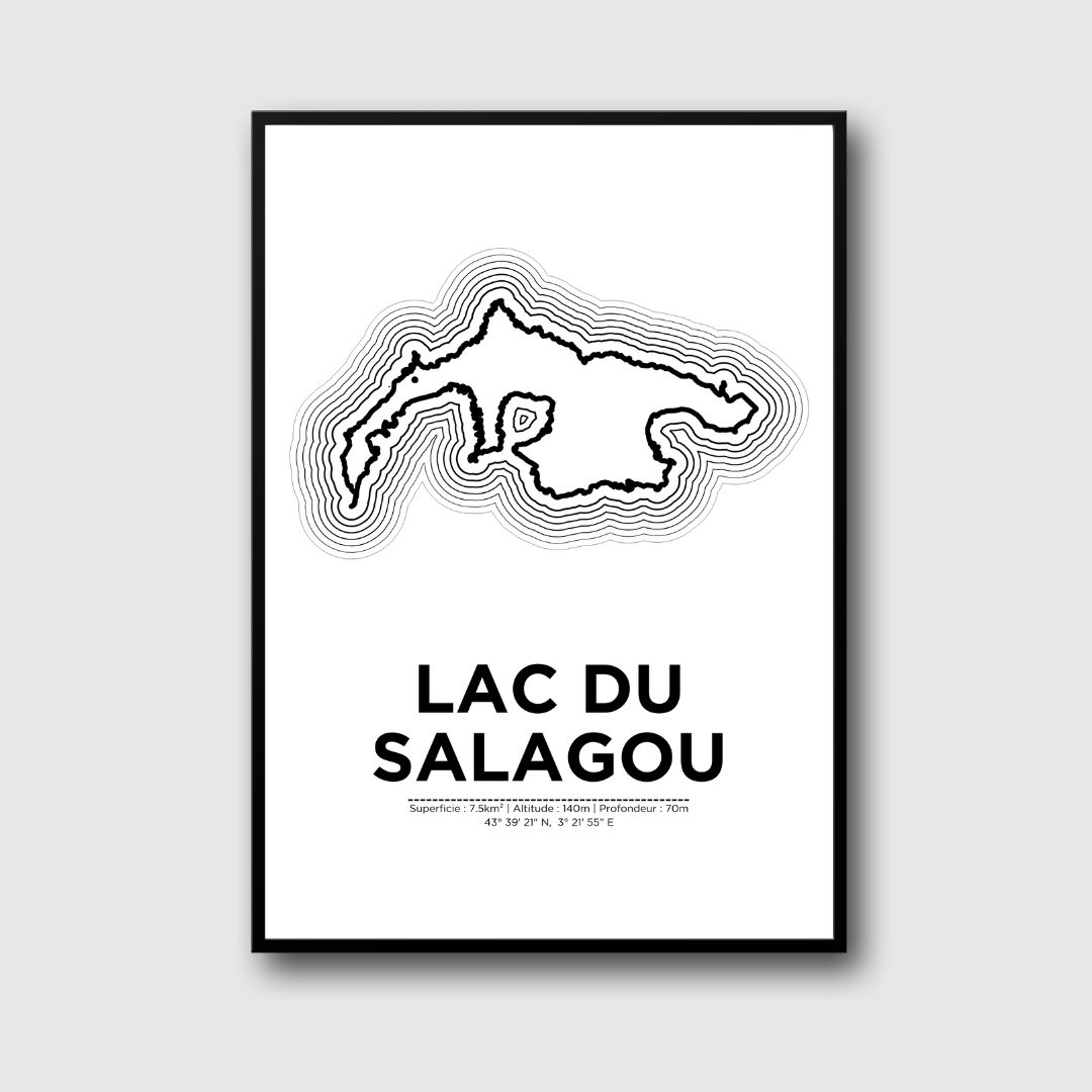 affiche du lac de Salagou