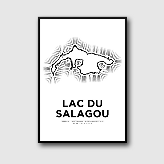 affiche du lac de Salagou