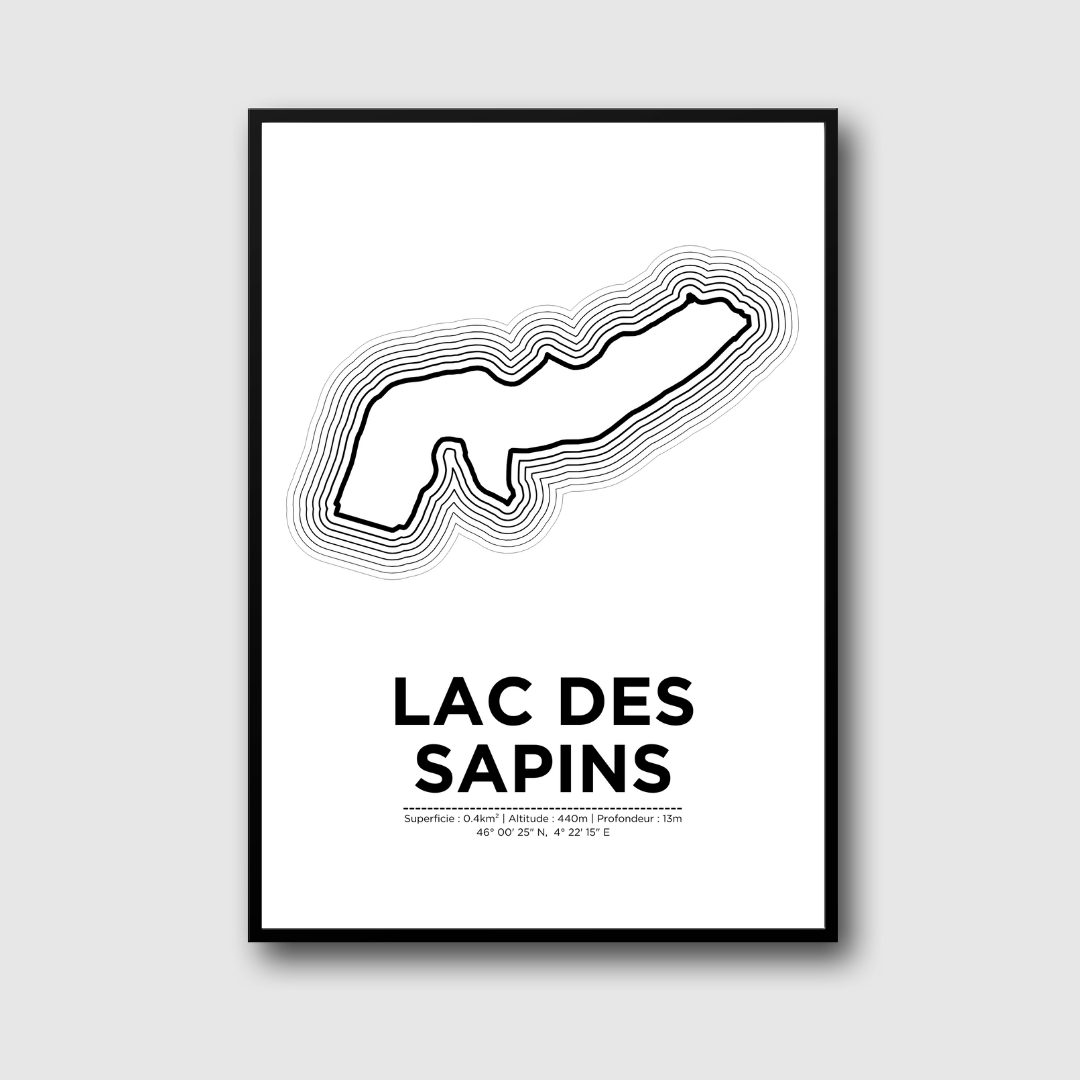 Affiche lac des sapins