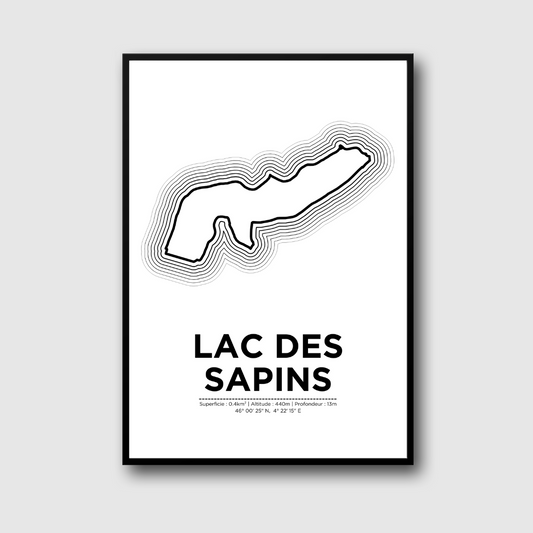 Affiche lac des sapins