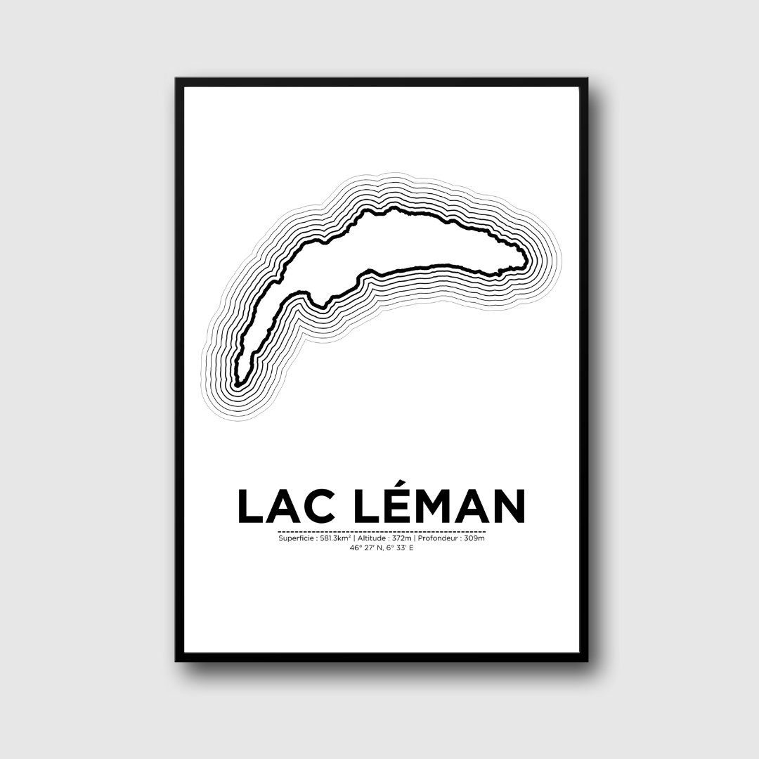 Affiche du lac Léman