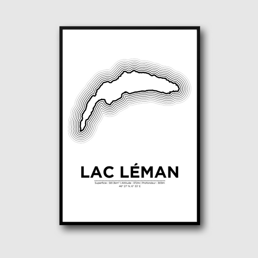 Affiche du lac Léman