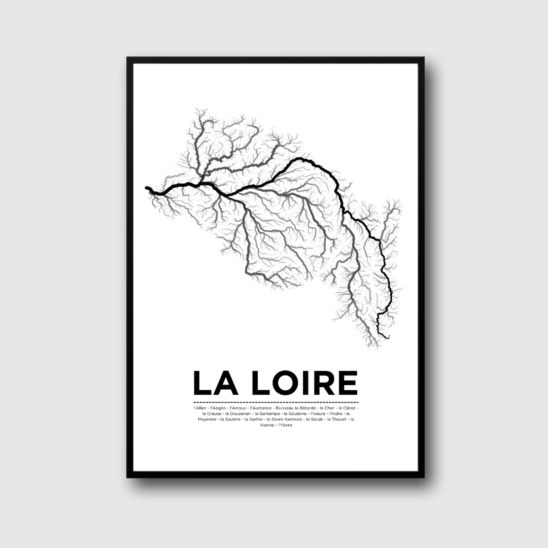 Affiche du fleuve de la Loire