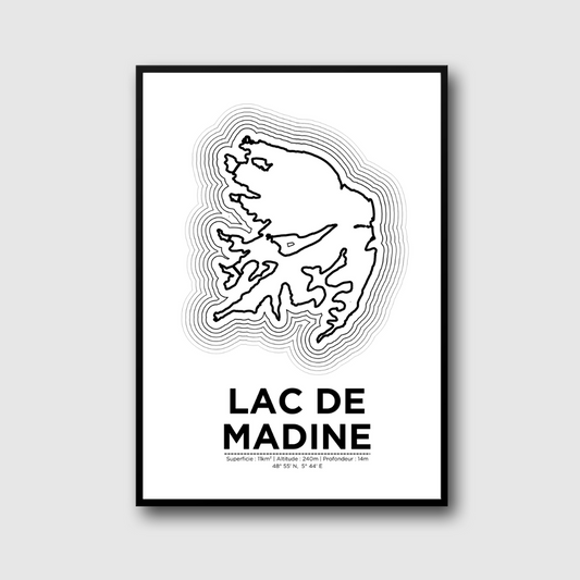 Affiche du lac de Madine