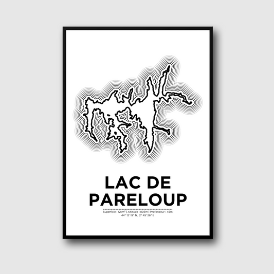 Affiche du lac de Pareloup