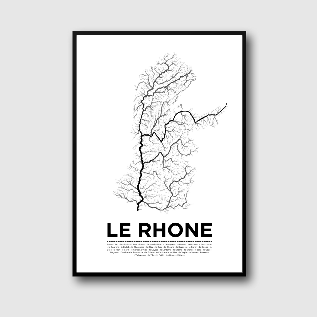 Affiche du fleuve le Rhone