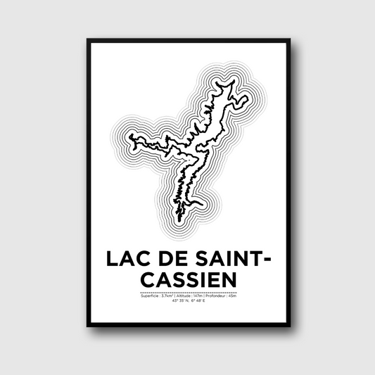 Affiche du lac de Saint-Cassien