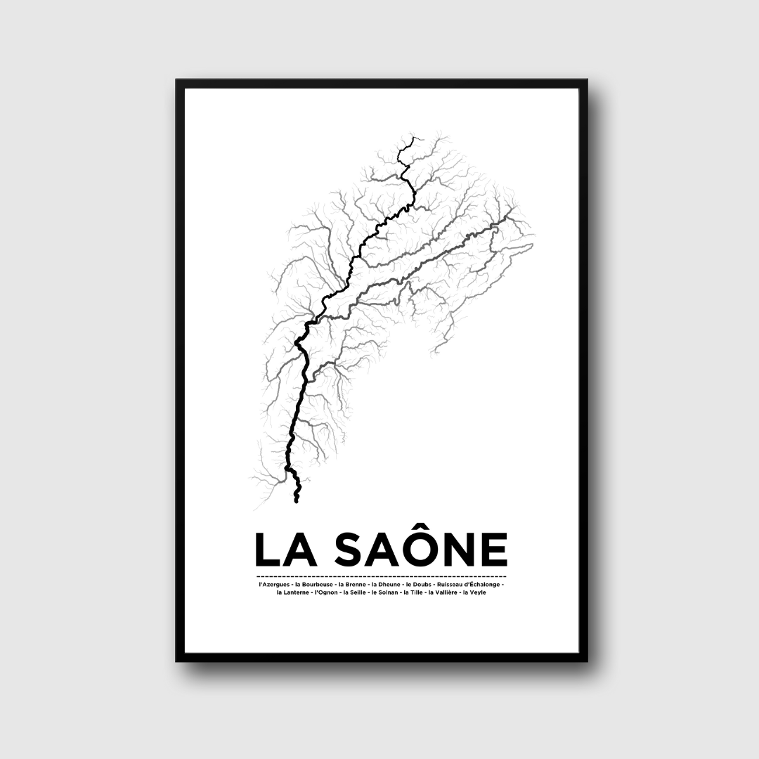 Affiche du fleuve de la Saone