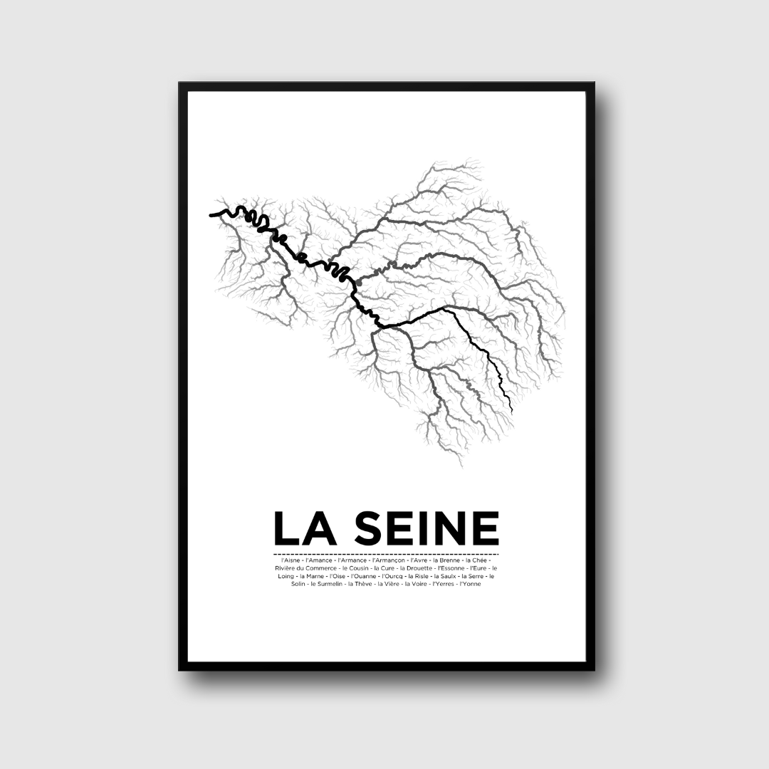 Affiche du fleuve de la Seine