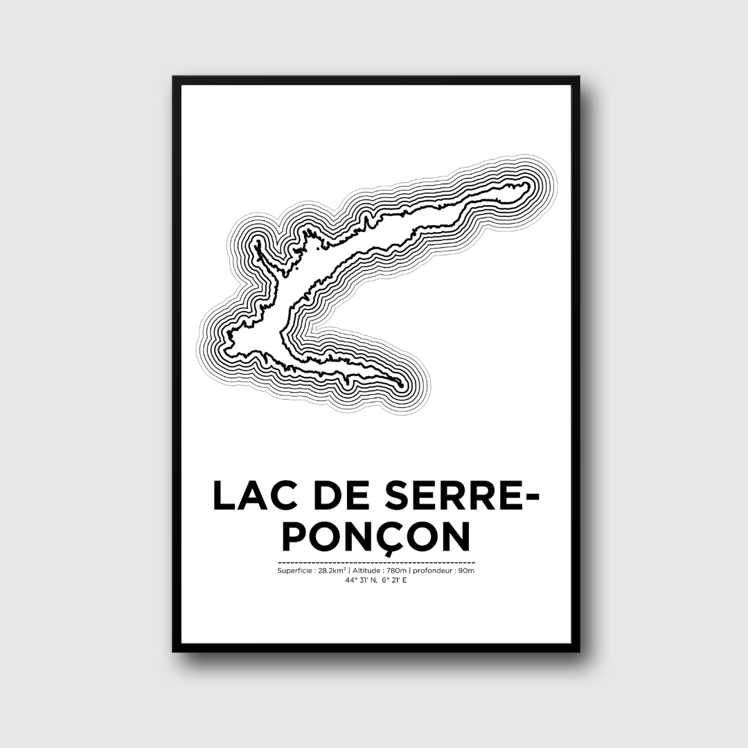 Affiche du lac de Serre-Poncon