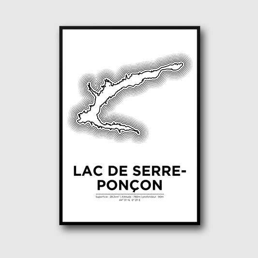 Affiche du lac de Serre-Poncon