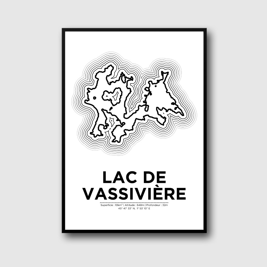 Affiche du lac de Vassivière