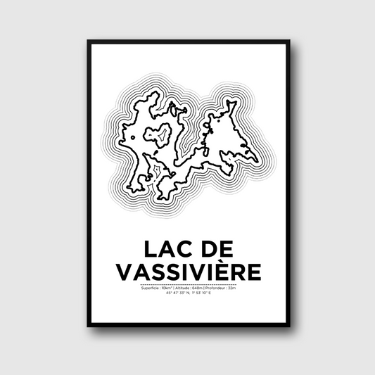 Affiche du lac de Vassivière