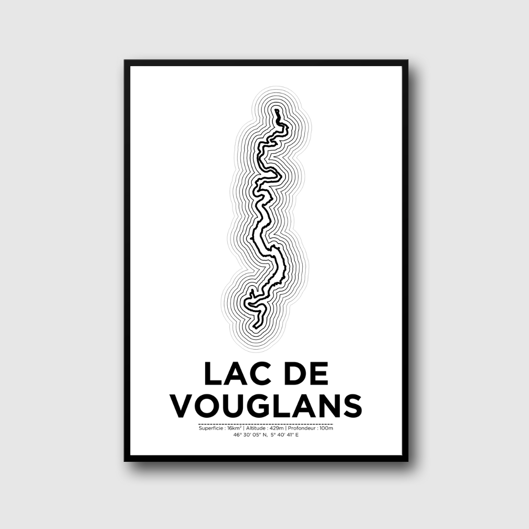 Affiche du lac de Vouglans