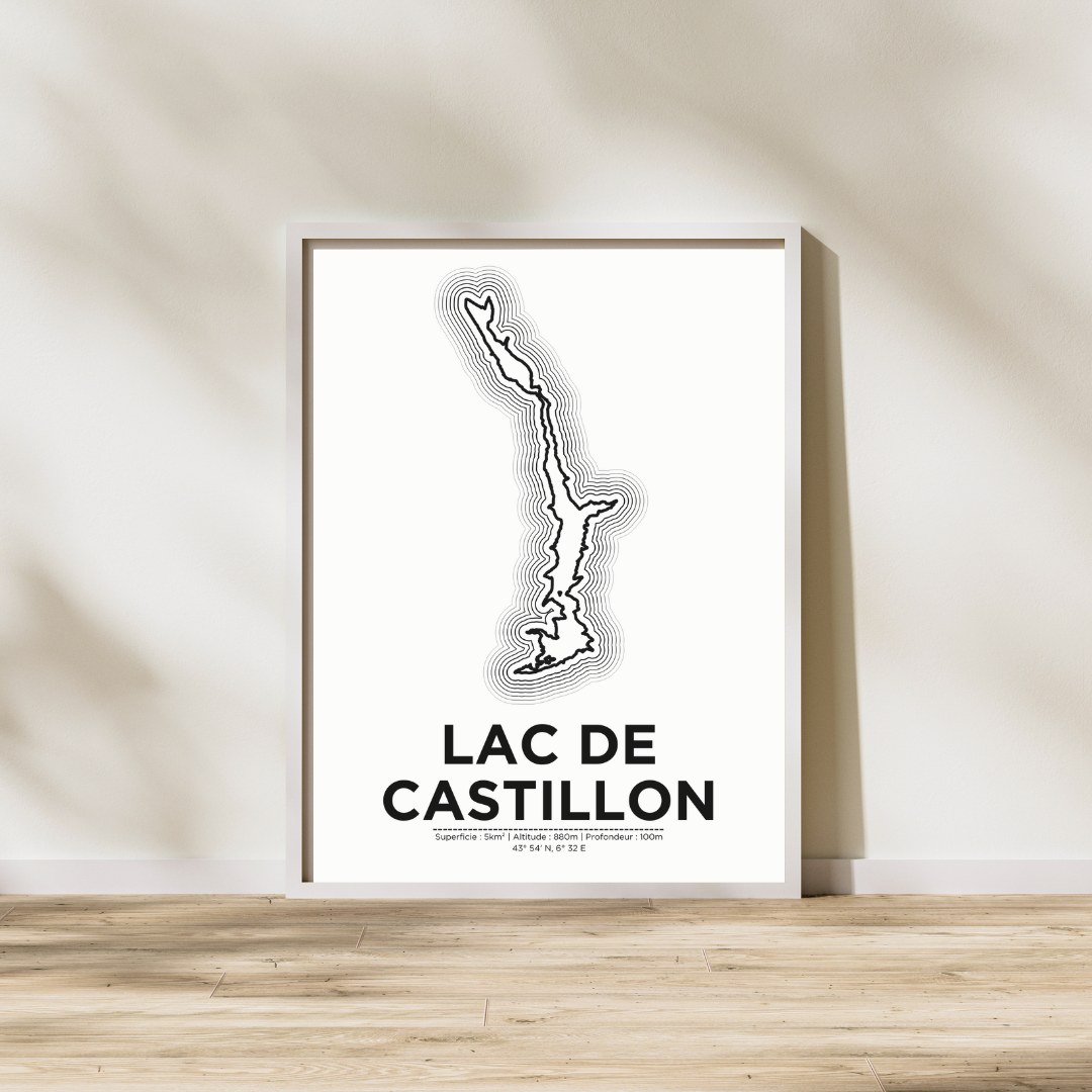 Illustration du lac de Castillon