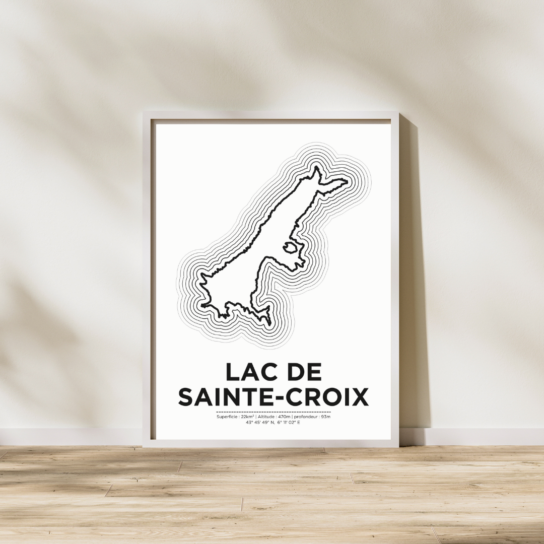 Illustration du lac de Sainte-croix